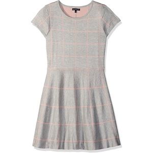 MY MICHELE. GRID PRINT SWEATER DRESS 🌸💕